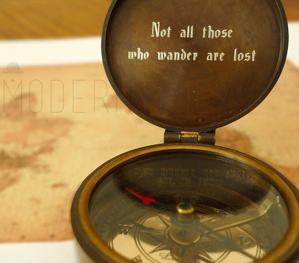 Personalized Compass, Wooden case,  Engraved Compass, Unique Compass, Corporate Gift, Graduation Gift, Easter Baptism, Birthday Gift - ModernTimez Gift